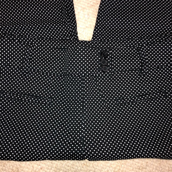 Larry Levine Stretch Polka Dot Capris, Sz 8 - Picture 3 of 10